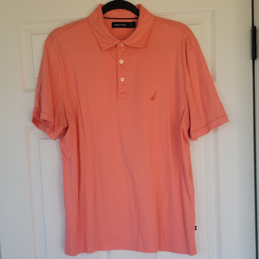 Nautica Coral/Salmon Polo
